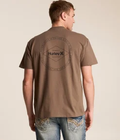 Tops|Graphic T-Shirts | Hurley Leafy Split T-Shirt Woodside
