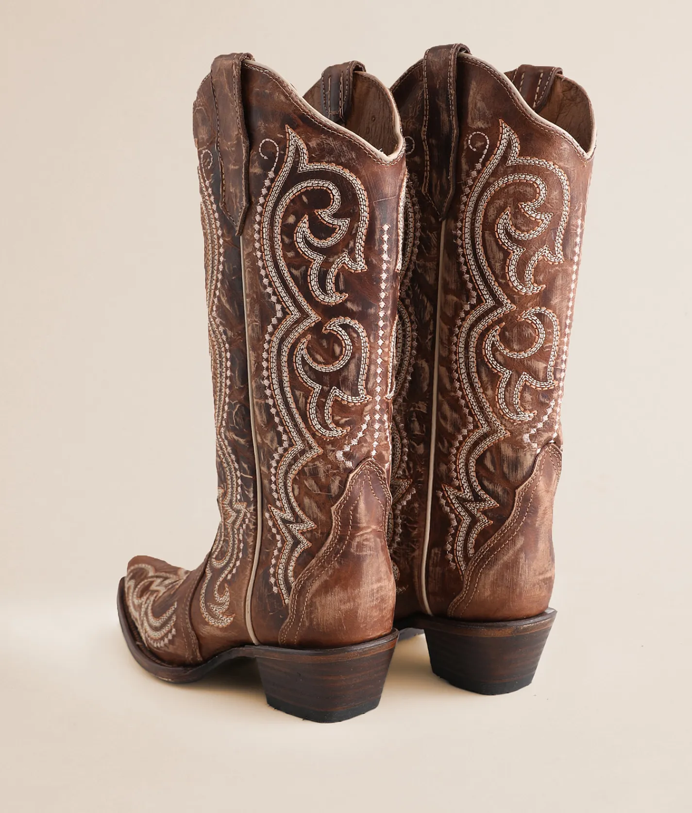 Circle G by Corral Leather Western Boot LD Brown Hot
