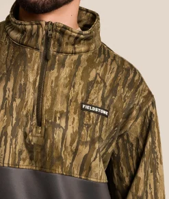 Fieldstone Legacy Realtree Quarter Zip Pullover Camo Outlet