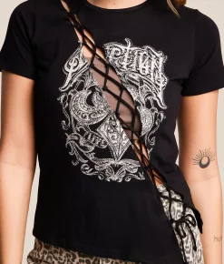 Affliction Legacy T-Shirt Black Reactive New