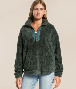 Tops | LIV Outdoor Leila Sherpa Fleece Insulated Pullover Laurel Wreath