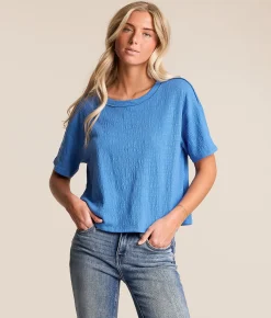 White Crow Lena Textured Top Regatta Best