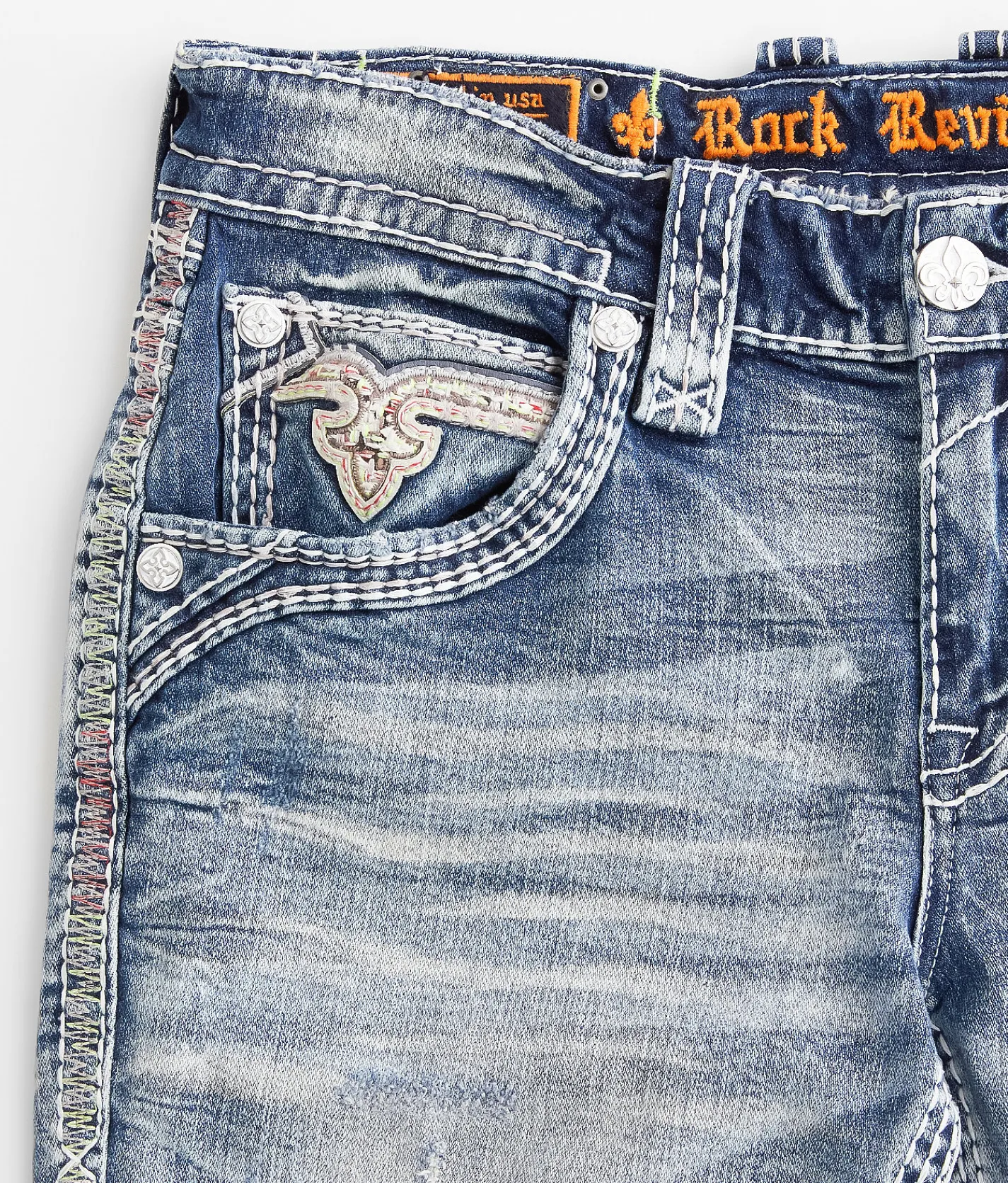Rock Revival Lennon Slim Straight Stretch Jean Lennon SJ203 Discount