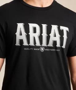 Ariat Lenticular Lockup T-Shirt Black New