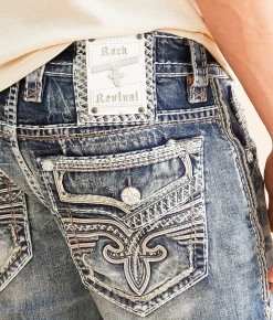Rock Revival Leonel Straight Stretch Jean Leonel J200 Hot