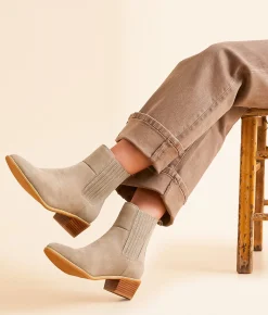 Shoes | Naughty Monkey Leonor Leather Ankle Boot Taupe