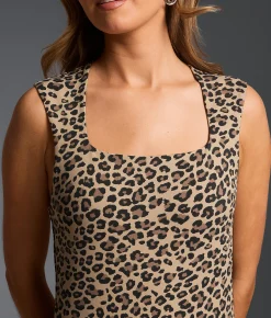 Tops | Buckle Black Leopard Shaping & Smoothing Tank Top Light Leopard
