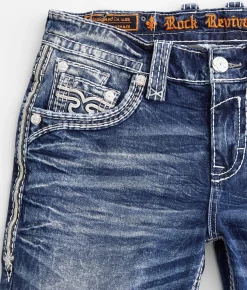 Rock Revival Leroy Stacked Slim Boot Stretch Jean Leroy TS202 Sale