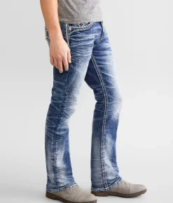 Rock Revival Leroy Stacked Slim Boot Stretch Jean Leroy TS202 Sale