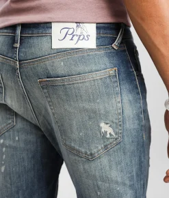 Sale Jeans|Bottoms | Prps Le Sabre Slim Taper Stretch Jean Indigo
