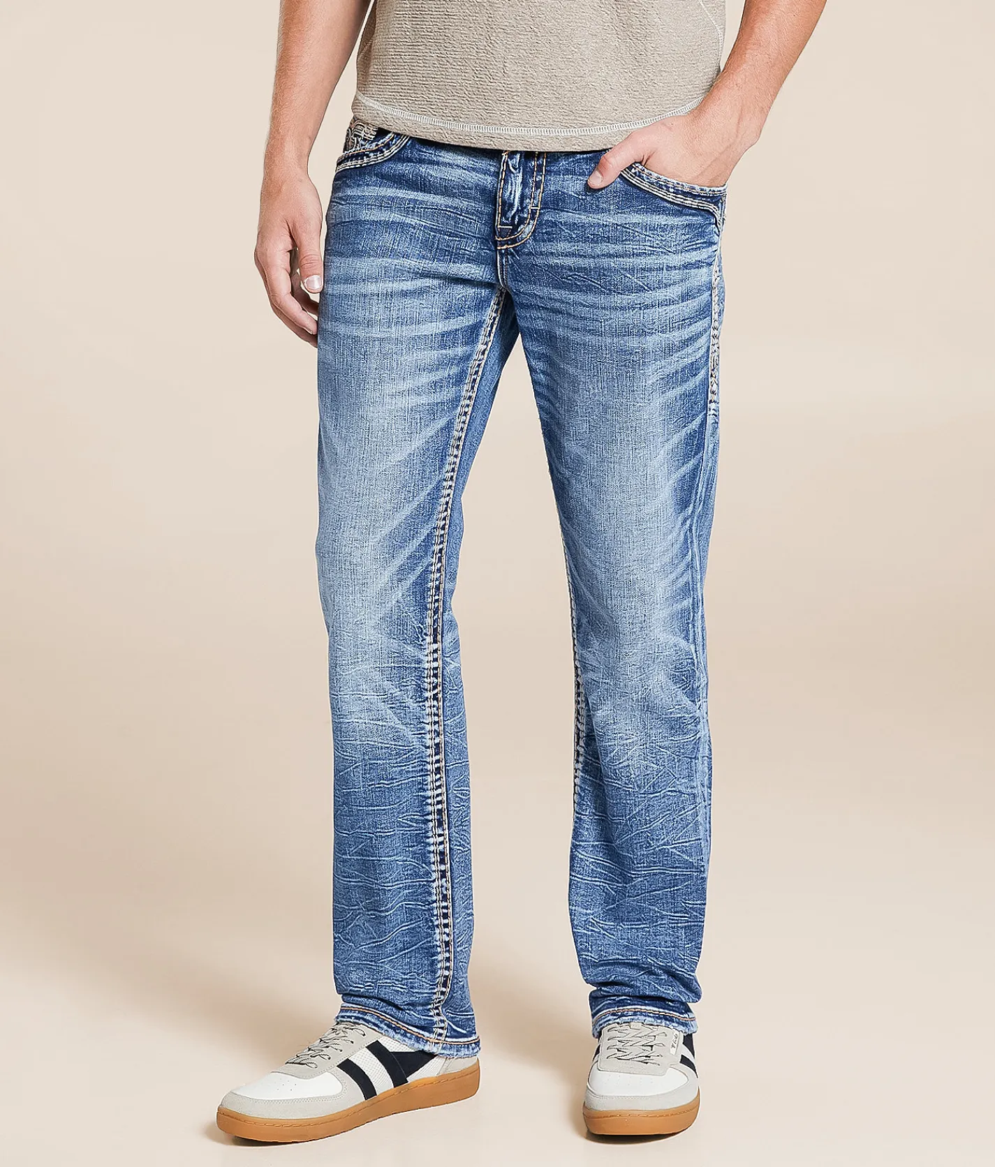 Rock Revival Lesath Straight Stretch Jean Lesath J202 Online