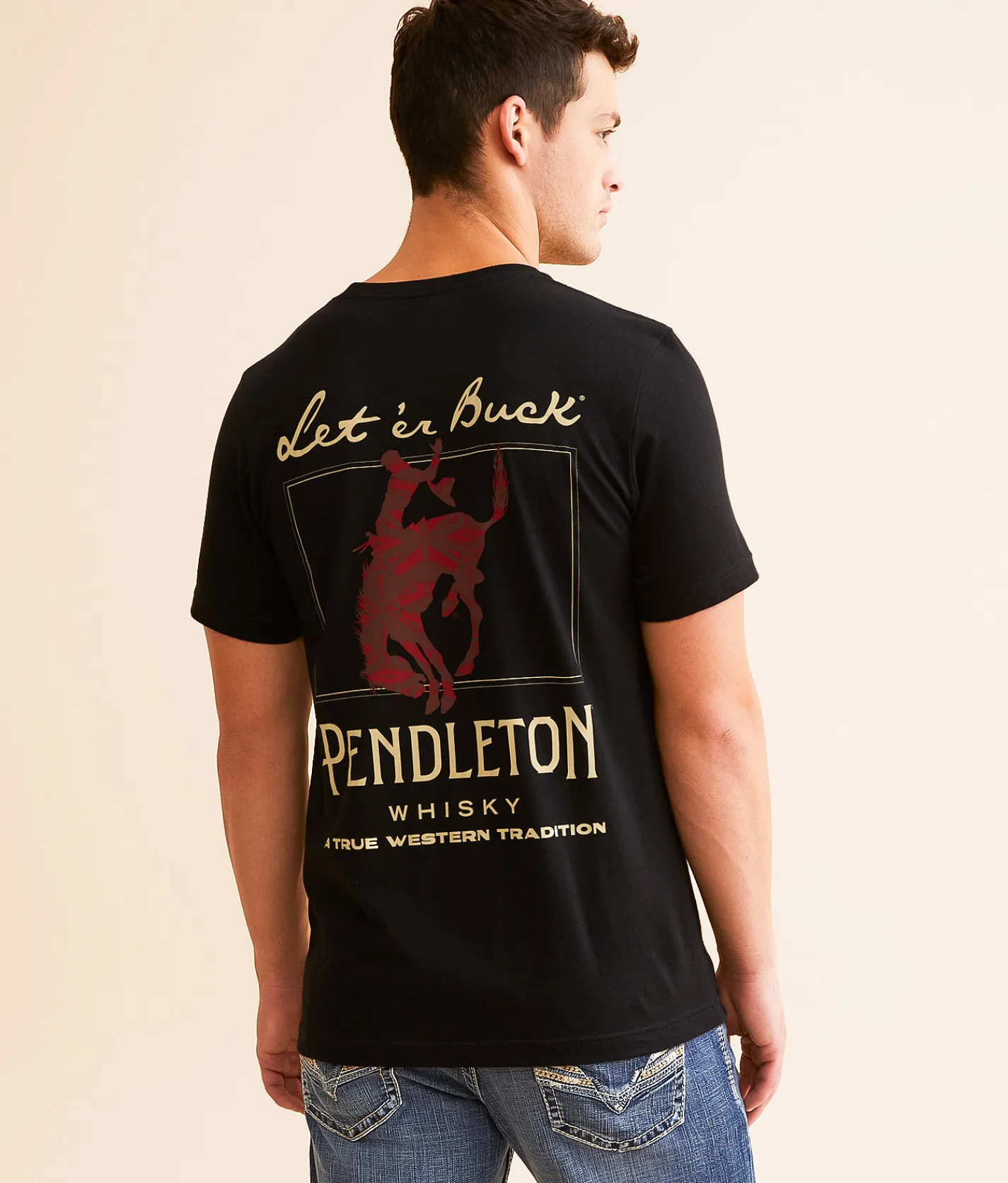 Pendleton Let 'Er Buck® Whisky T-Shirt Black Hot