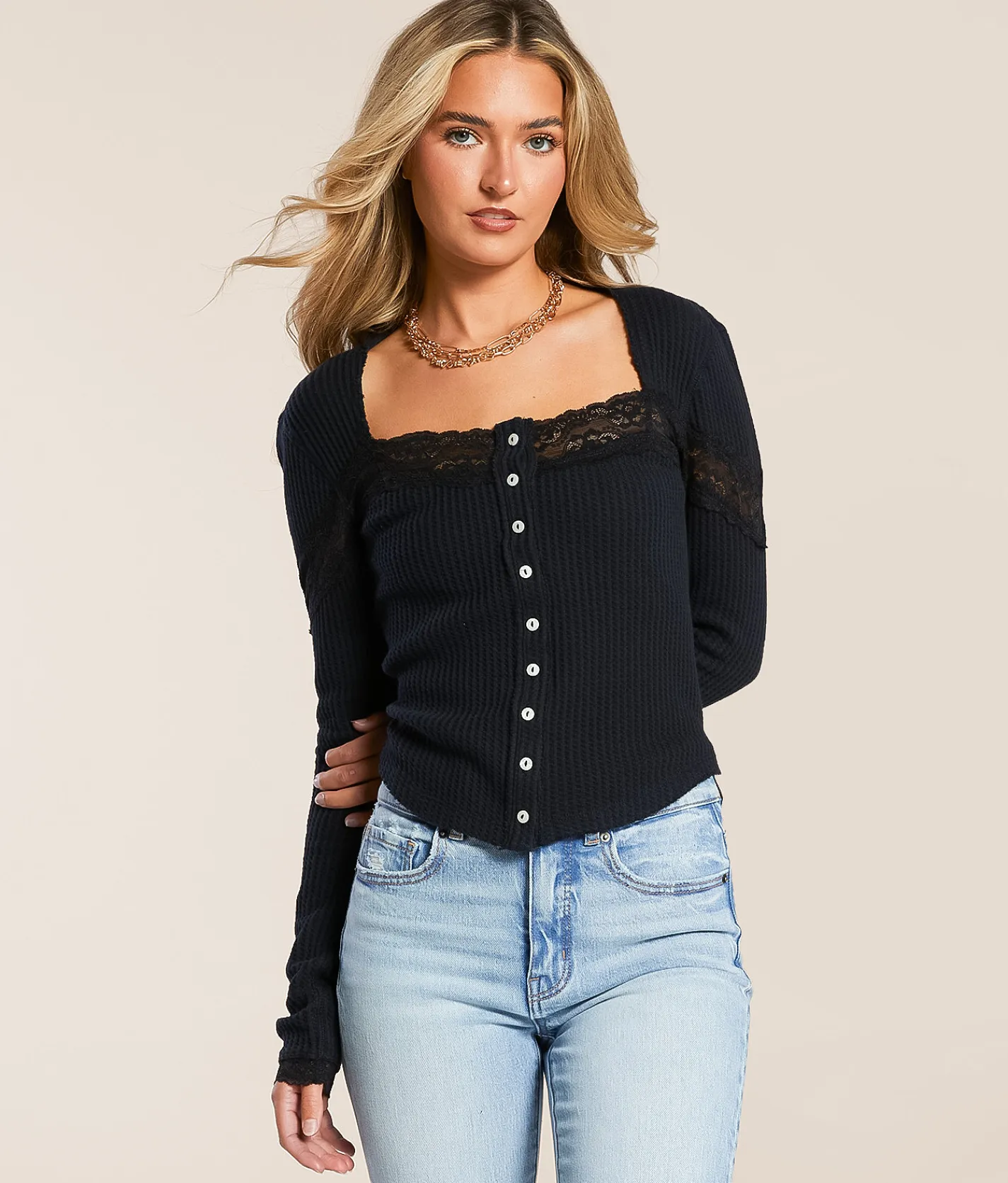 Free People Let's Party Cardigan Black Outlet