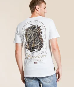 Tops|Graphic T-Shirts | Howitzer Let It Ring T-Shirt Antique White