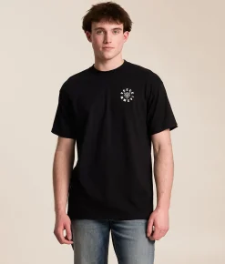 Tops|Graphic T-Shirts | Veece Lever Pull T-Shirt Black