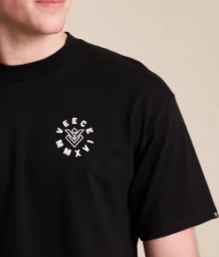 Tops|Graphic T-Shirts | Veece Lever Pull T-Shirt Black