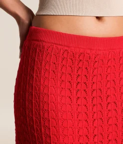 Bottoms | Z Supply Lexa Midi Sweater Skirt Kiss Me Red