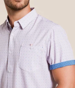 Tops | 7Diamonds Lexter Performance Stretch Shirt Stone Rose
