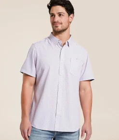 Tops | 7Diamonds Lexter Performance Stretch Shirt Stone Rose