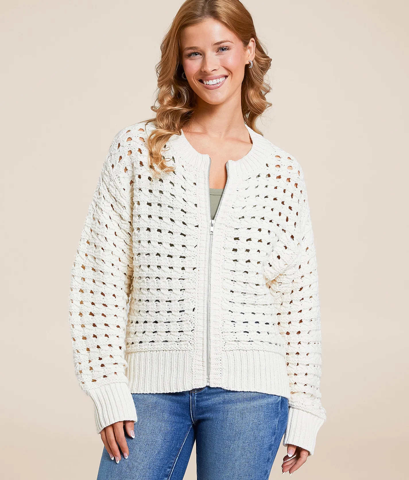 Z Supply Liam Cardigan Sweater Sea Salt Hot