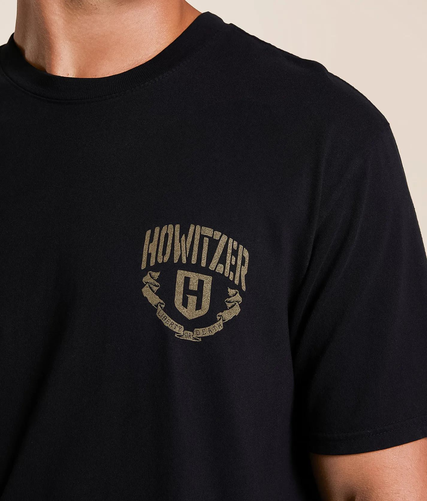 Tops|Graphic T-Shirts | Howitzer Liberty Or Death T-Shirt Black