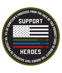 Howitzer Liberty Skull Hooded Sweatshirt Teak Clearance