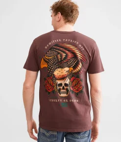 Graphic T-Shirts | Howitzer Liberty T-Shirt Maroon
