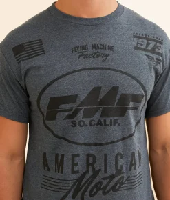 Graphic T-Shirts | FMF Lift Off T-Shirt Black Heather