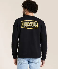 Tops | Brixton Lightening Pullover Black