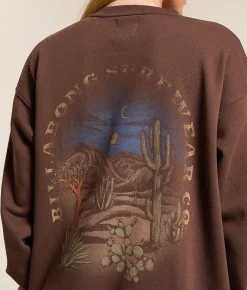 Billabong Light The Way Oversized Pullover Teak Sale