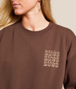Billabong Light The Way Oversized Pullover Teak Sale