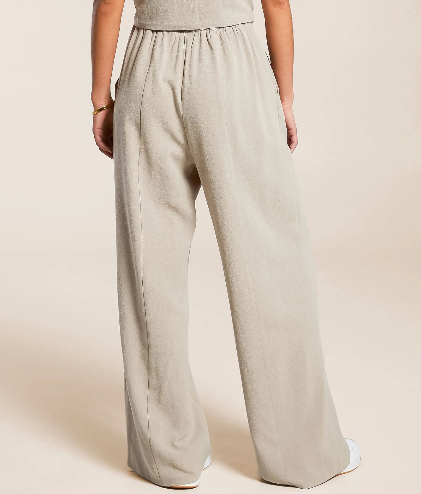 Willow & Root Linen Blend Trouser Pant Taupe Best