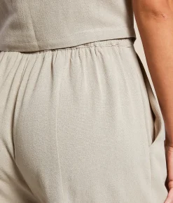 Willow & Root Linen Blend Trouser Pant Taupe Best