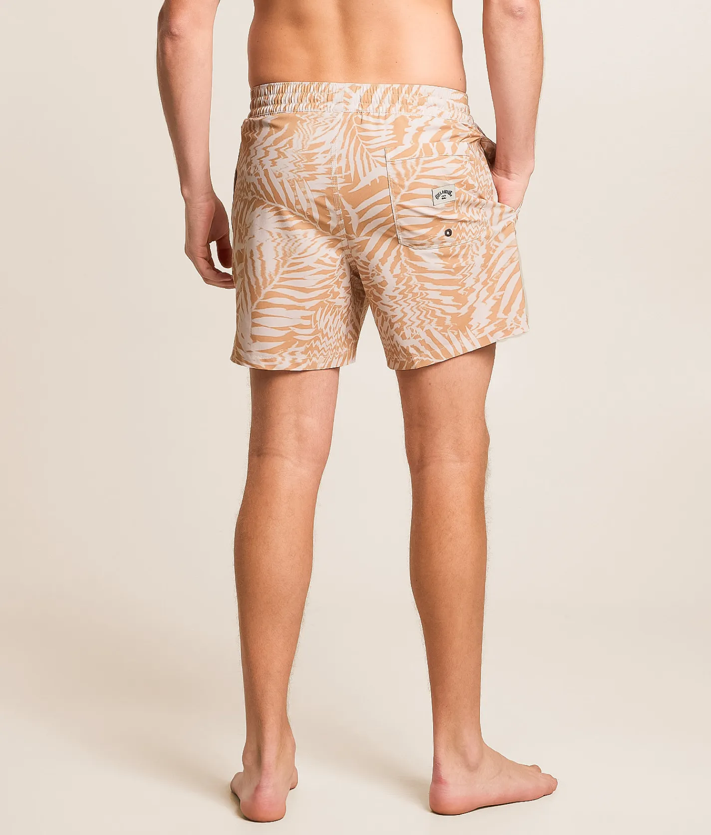 Billabong Line up Layback Stretch Swim Trunks Peach New
