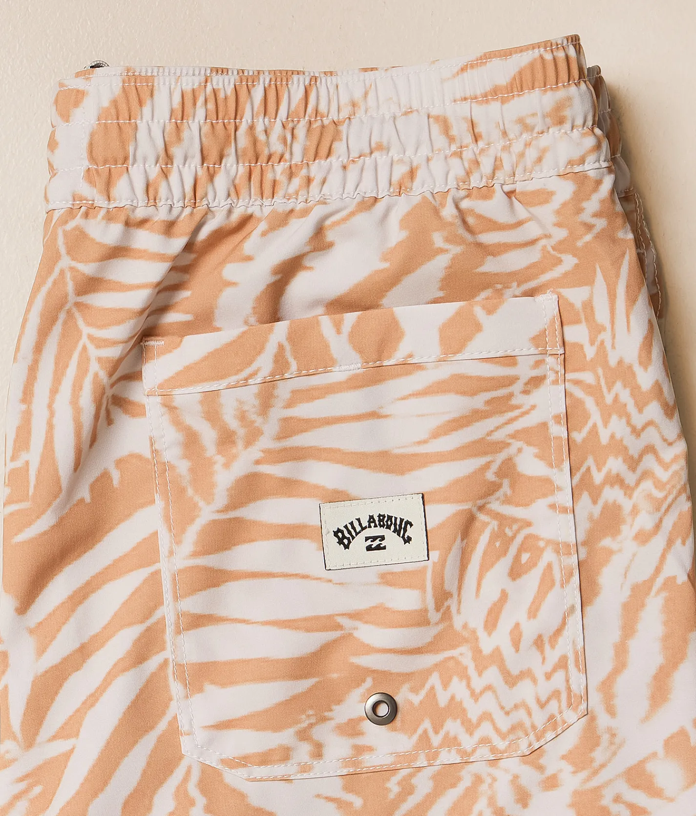 Billabong Line up Layback Stretch Swim Trunks Peach New