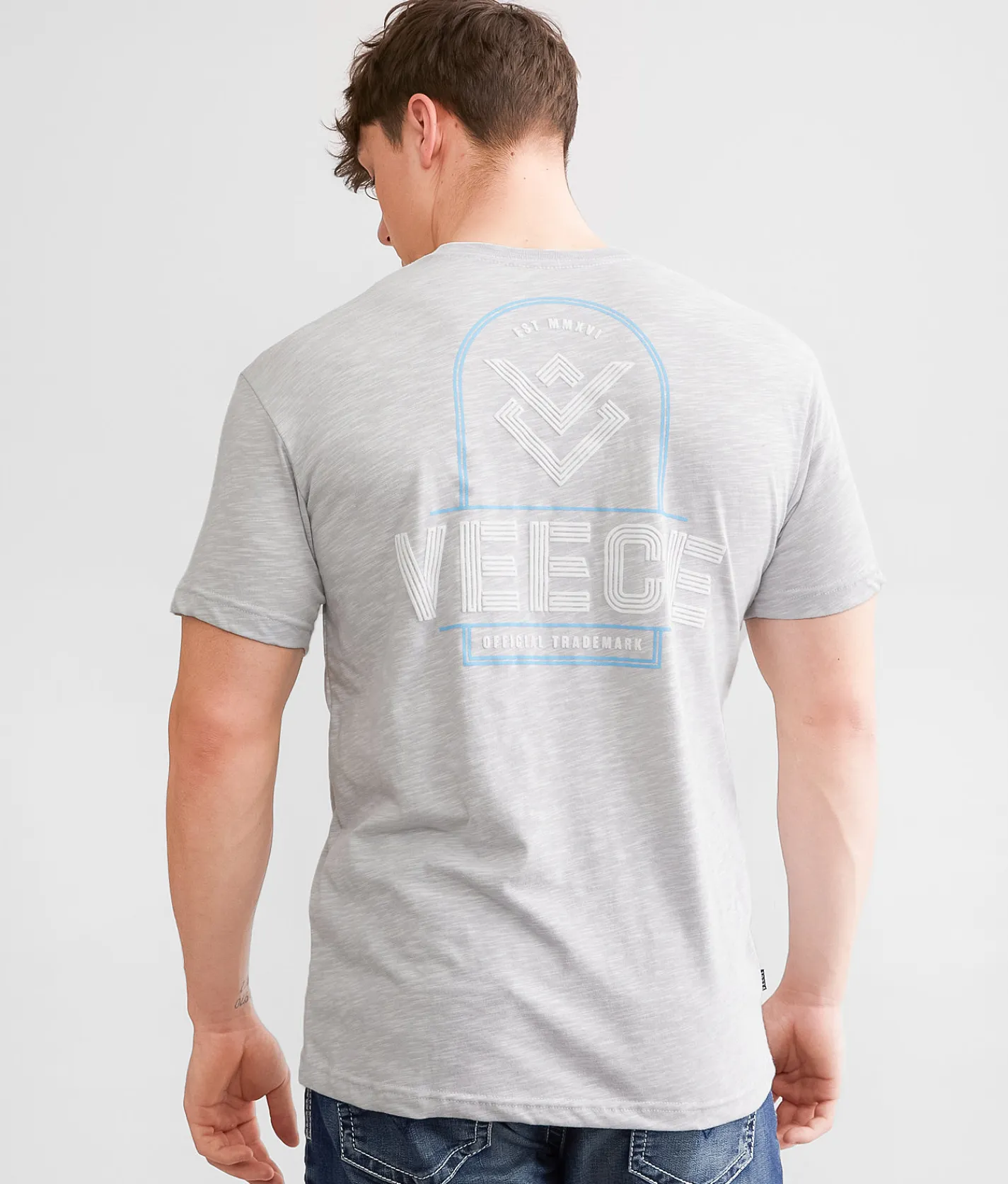 Graphic T-Shirts | Veece Line Zag T-Shirt Pro Grey