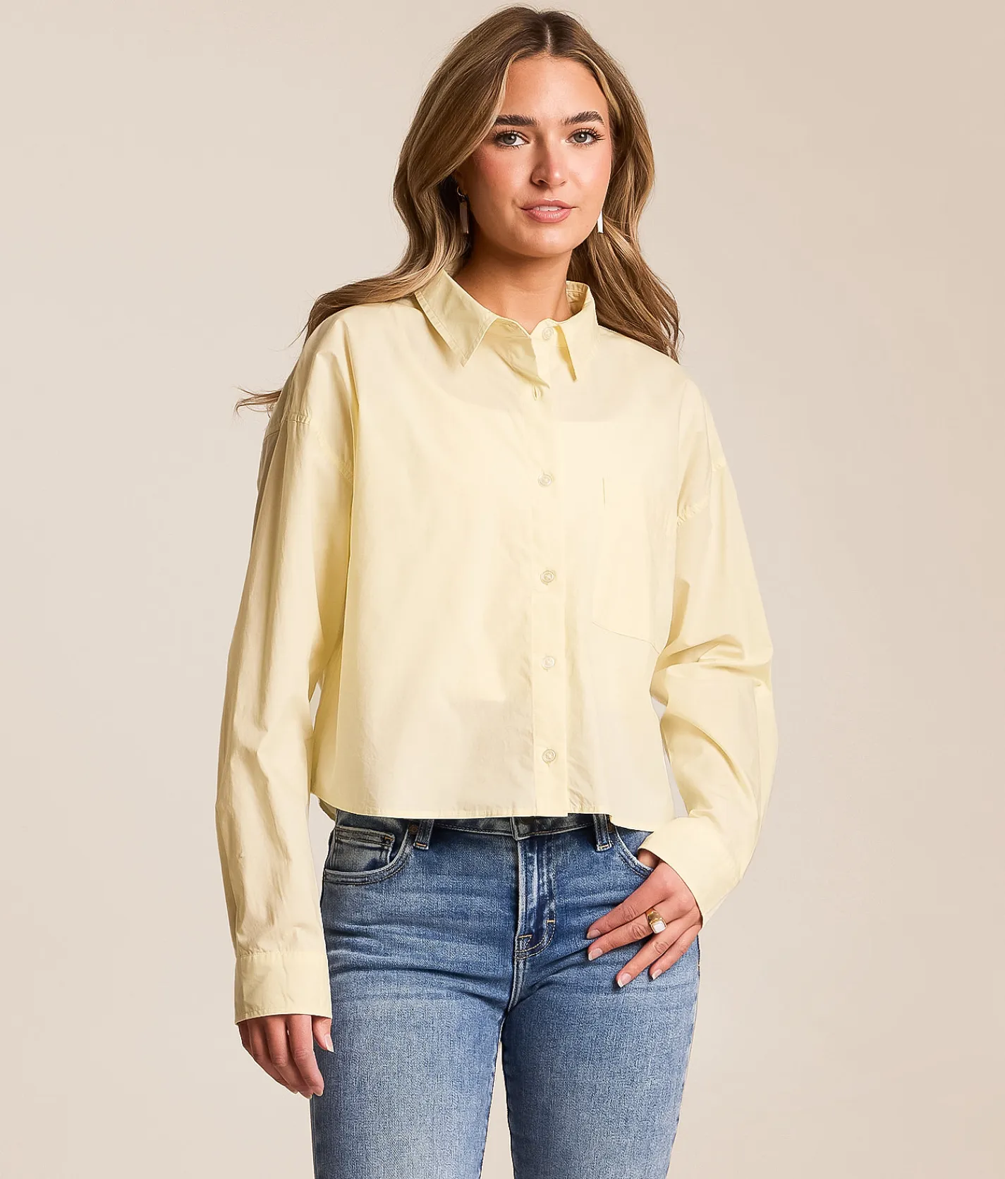 Tops | Z Supply Lisette Cropped Blouse Pineapple