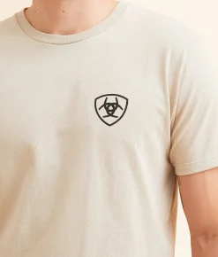 Graphic T-Shirts | Ariat Lit Mesa Shield T-Shirt Pure Cashmere