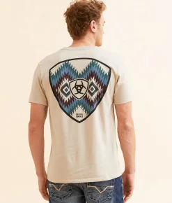 Graphic T-Shirts | Ariat Lit Mesa Shield T-Shirt Pure Cashmere