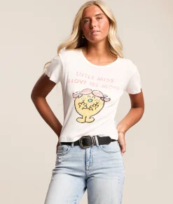 The Laundry Room Little Miss Love Me More T-Shirt White Hot