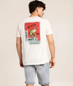 RVCA Live Bait T-Shirt Antique White Online