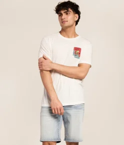 RVCA Live Bait T-Shirt Antique White Online