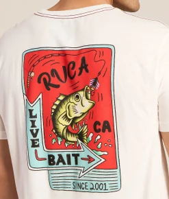 RVCA Live Bait T-Shirt Antique White Online