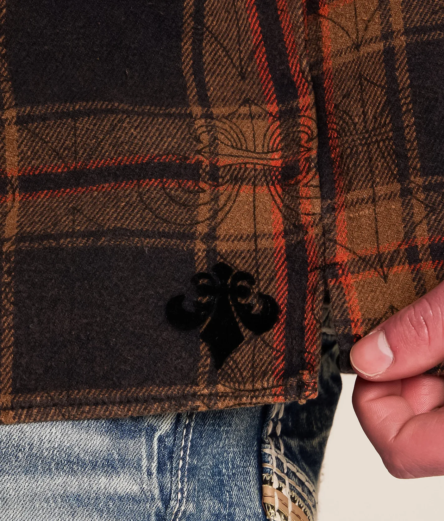 Tops | Affliction Live Fast Flannel Shirt Black Brown