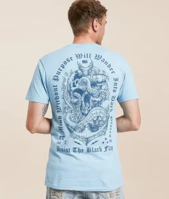 Howitzer Live Free T-Shirt Air Blue New
