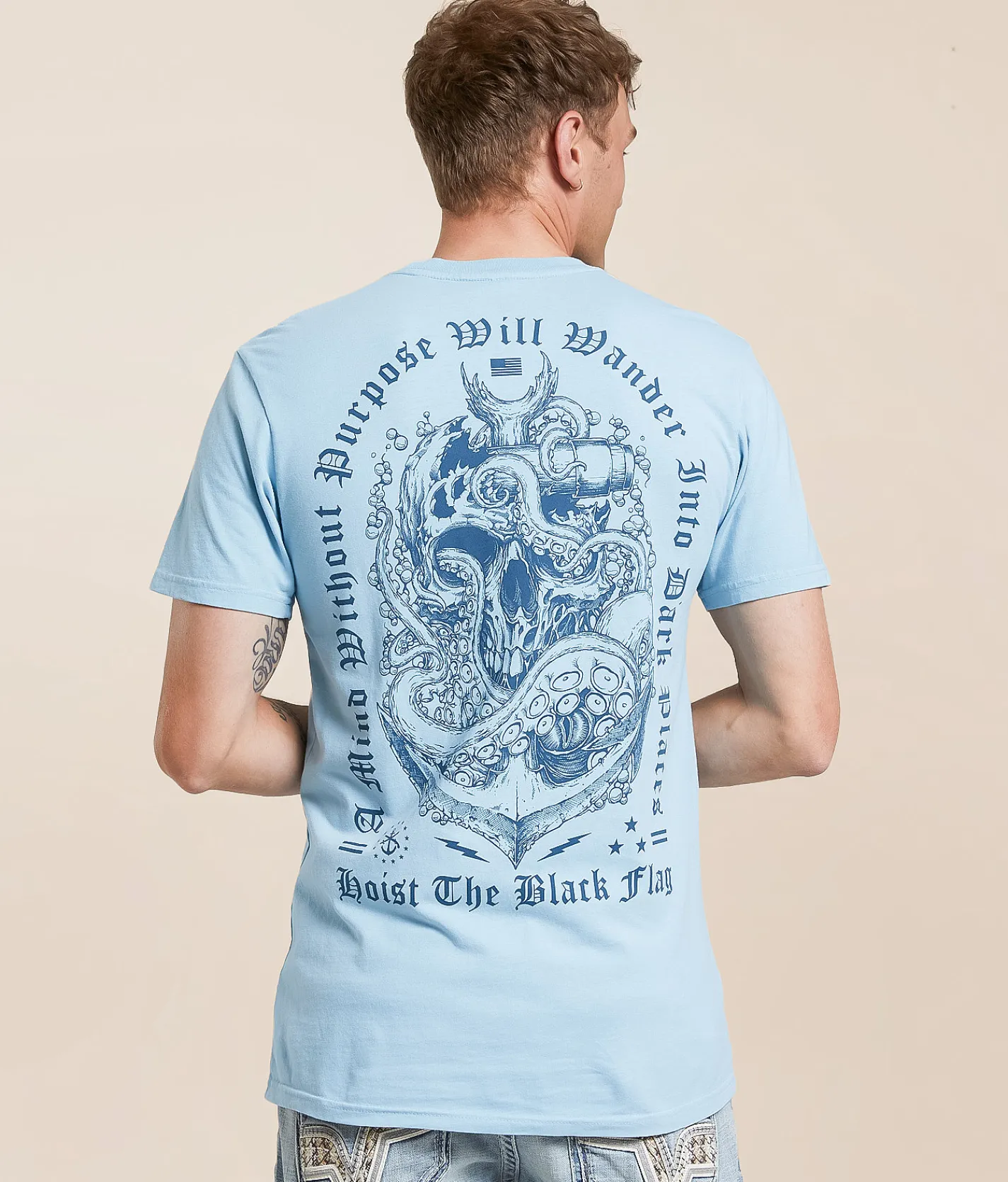Howitzer Live Free T-Shirt Air Blue New