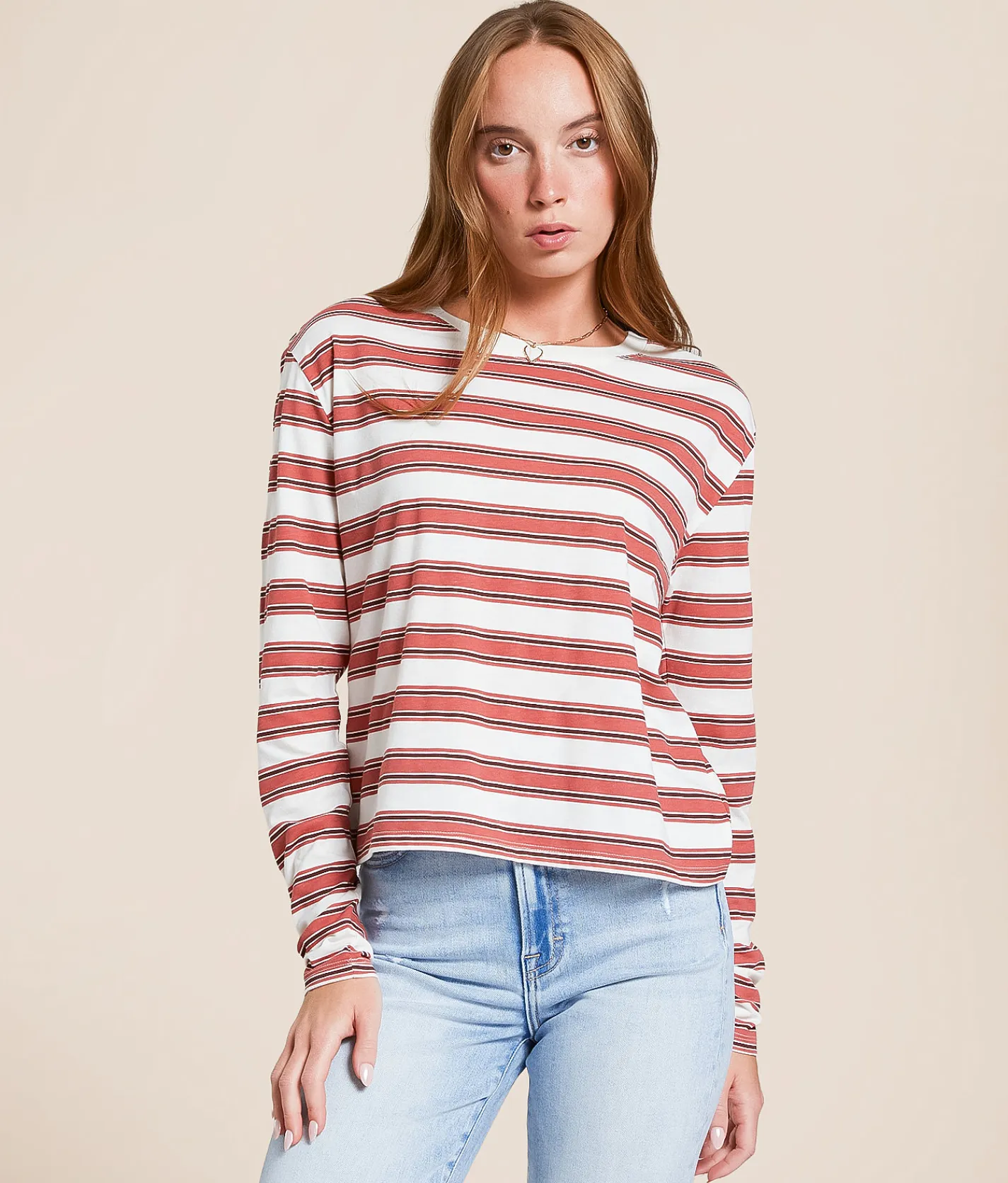 Tops | White Crow Liz Striped T-Shirt Cloud