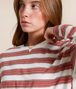 Tops | White Crow Liz Striped T-Shirt Cloud