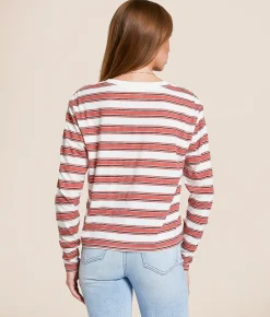 Tops | White Crow Liz Striped T-Shirt Cloud