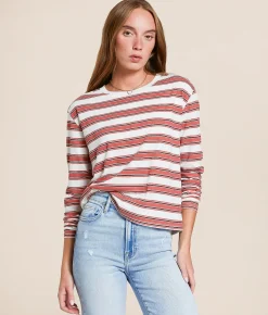Tops | White Crow Liz Striped T-Shirt Cloud